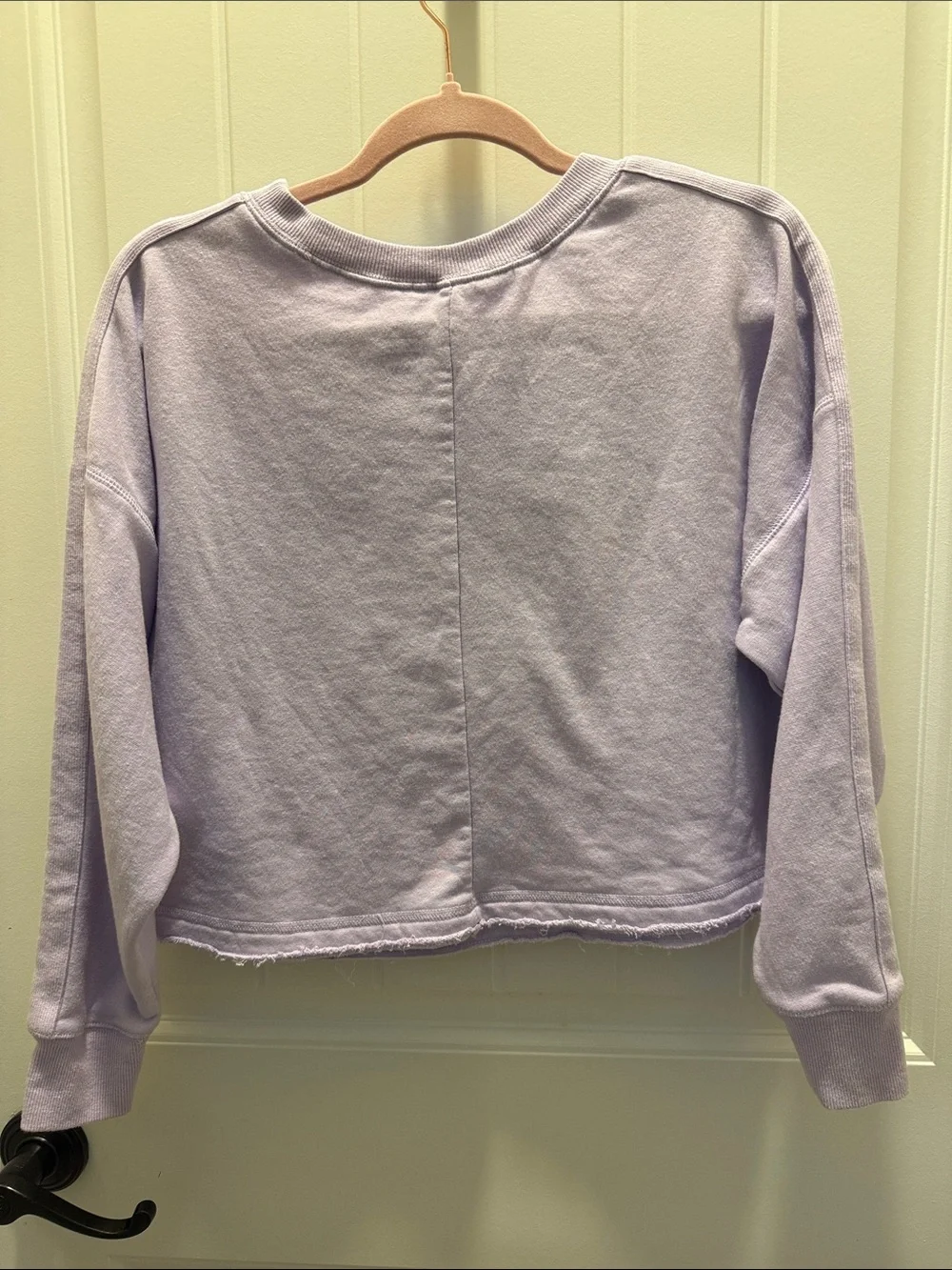 Girls Justice Sport Lavender Logo Cropped Sweatshirt (14/16)